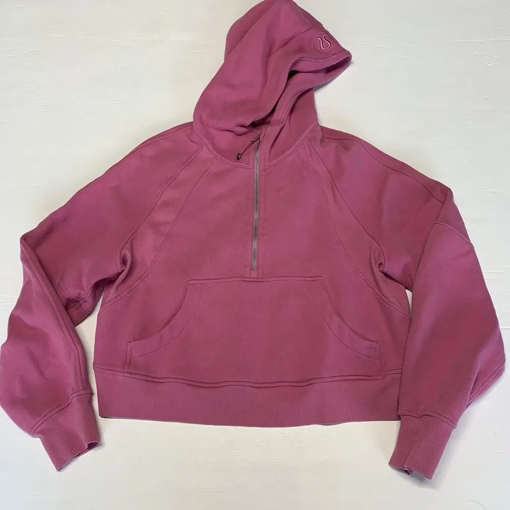 Lululemon Scuba Oversized Half-Zip Hoodie - Size M/L - Pink Blossom PBOL Rare